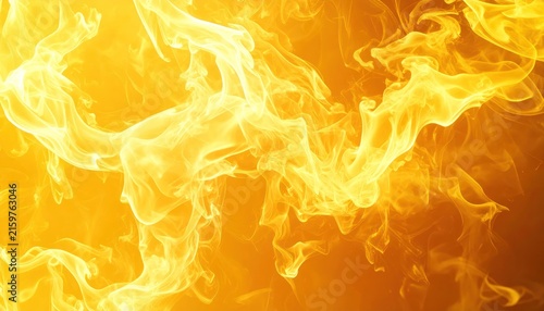 Abstract golden fire flames background texture.