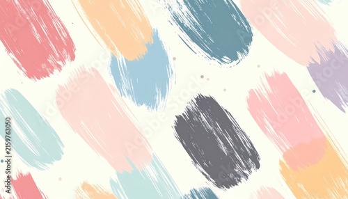 Colorful pastel brushstroke pattern for artistic background design.