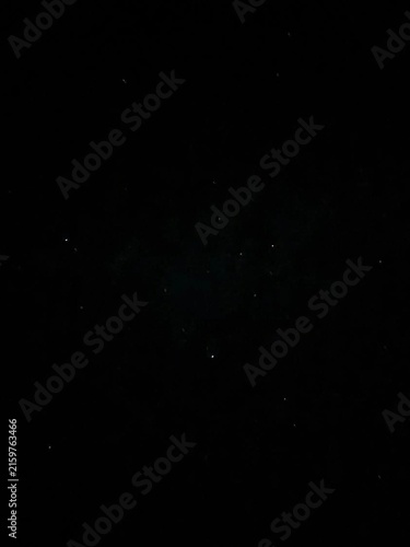 Konstfotografi A nearly black night sky scattered with a few faint stars, creating a mysterious