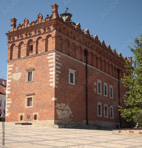 Sandomierz, miasto, stare miasto, ratusz , rynek, kamienice, pałac,