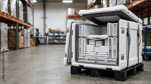 professional pharmaceutical cold chain transport container and sterile laboratory storage solution for specimen preservation medical logistics and controlled distribution