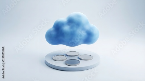 Abstract Macro Illustration of Soap Bubbles and Water Drops with Floating Blue and White Medical Capsules