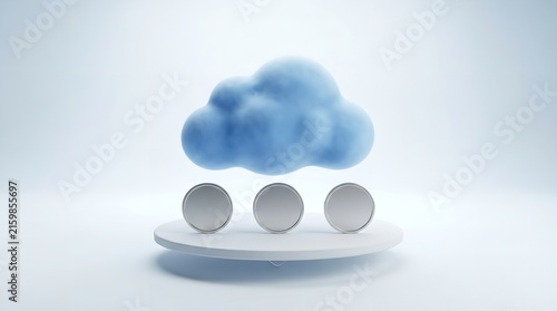 White Egg, Glass Ball, and White Ball Isolated on Blue and White Backgrounds for Healthcare and Medical Concepts
