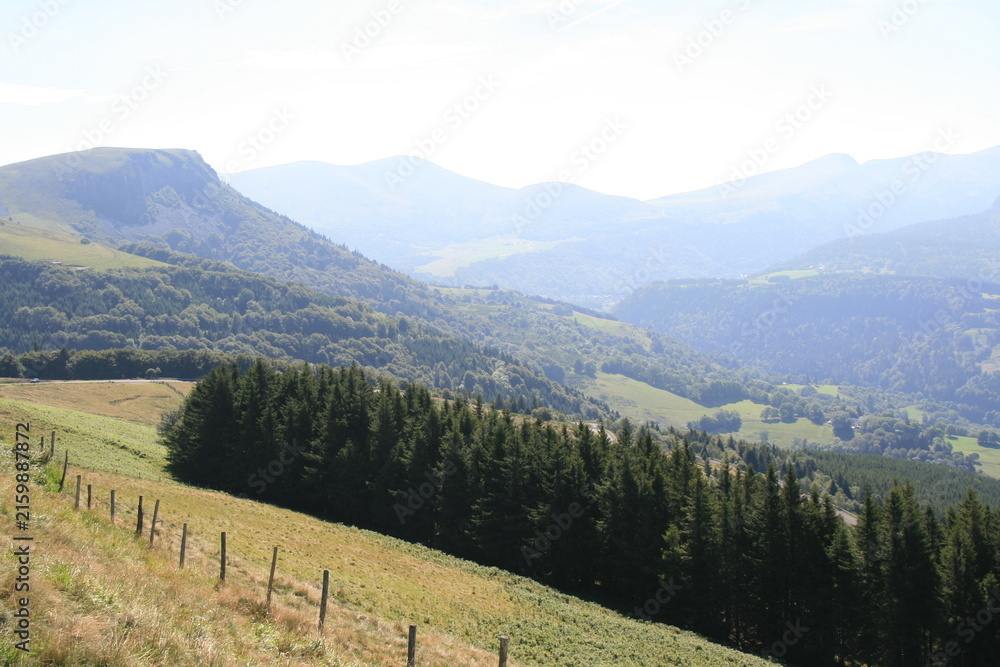 Fototapeta premium ordanche crag in auvergne in france