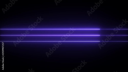 Neon line on black background 