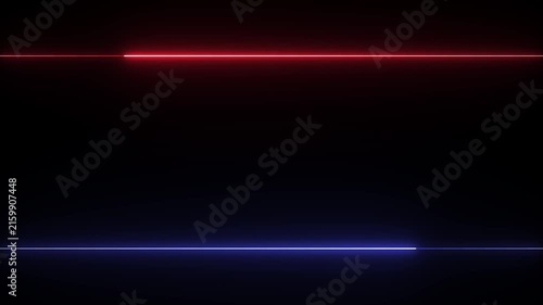 Neon line on black background 