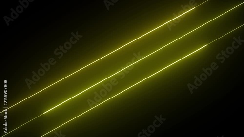 Neon line on black background 