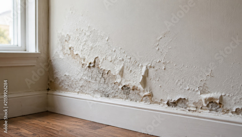Peeling Wall Paint and Bubbling Plaster Caused by Moisture Damage