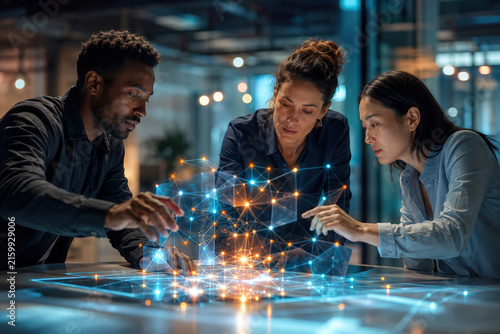 Technology innovation transformation resilience adaptability teamwork planning collaboration strategy digital network data analysis project