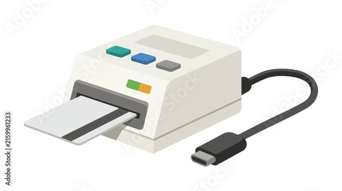 Card Printer Machine with USB Cable