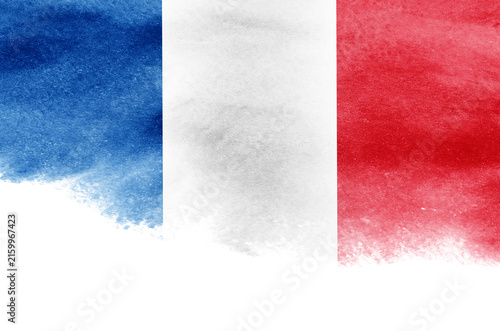 Grunge flag of France background