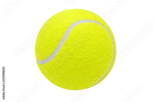 Tennis ball isolated on white background