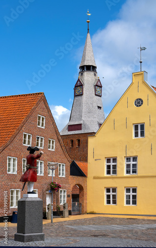 Tonder/Tondern, dänische Kleinstadt Syddanmark, Altstadtszene