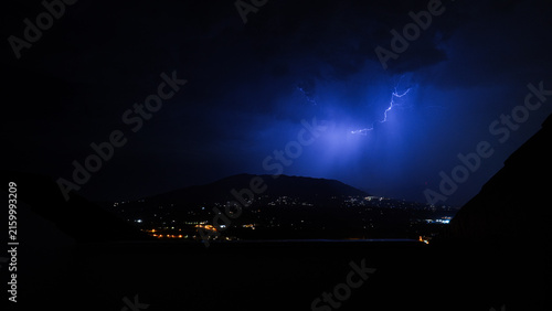 Stormy Weather Over the Costa del Sol Mediterranean Coast