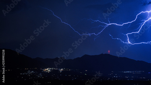 Stormy Weather Over the Costa del Sol Mediterranean Coast