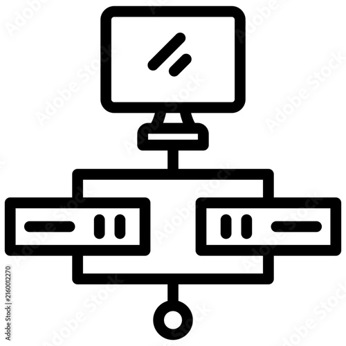 Foto Virtualization lineal style icon