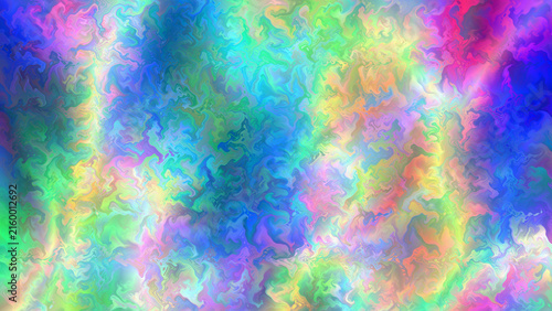 Abstract iridescent holographic wavy texture background