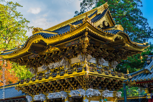 Foto At Toshogu shrine, Nikko (Tochigi Prefecture, Kansai region, Honshu, Japan)