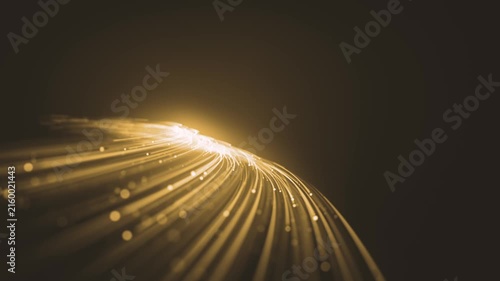 Abstract Swirl Glowing Gold Lines Background
Golden background with abstract beautiful glowing light particles and depth of field blur