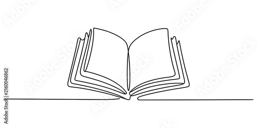 Open book illustration with layered pages design Vector, illustration
