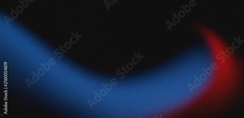 Abstract blue and red light curve on dark background
