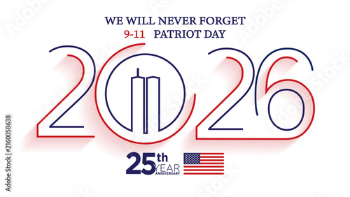 Patriot Day 2026 9/11 25 Years Anniversary 