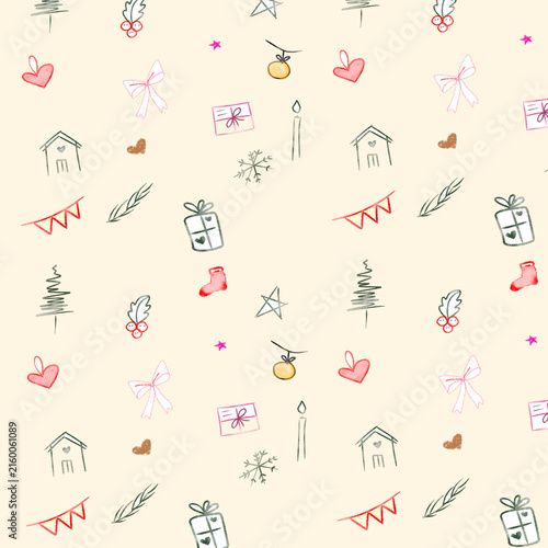 christmas seamless pattern
