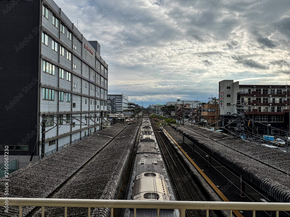 Naklejka premium 駅のホーム