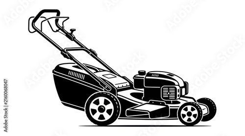 Lawn Mower Vector Illustration