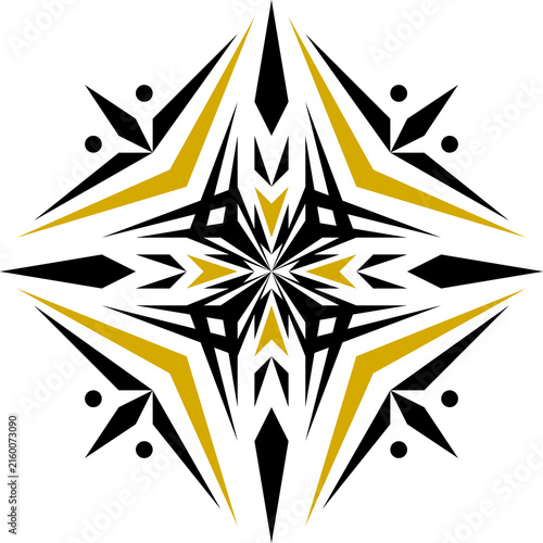 Abstract Geometric Art Deco Style Pattern Background