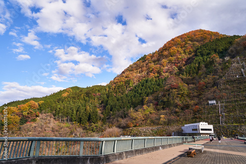 Obraz na płótnie 埼玉県秩父 浦山ダムからの景色