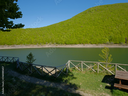 Paduli Lake in the Tuscan-Emilian Apennines in the province of Massa Carrara