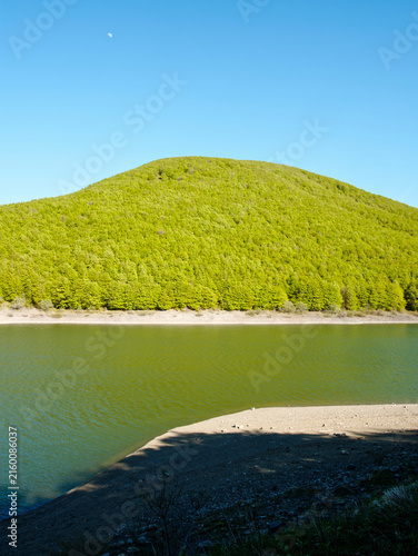 Paduli Lake in the Tuscan-Emilian Apennines in the province of Massa Carrara