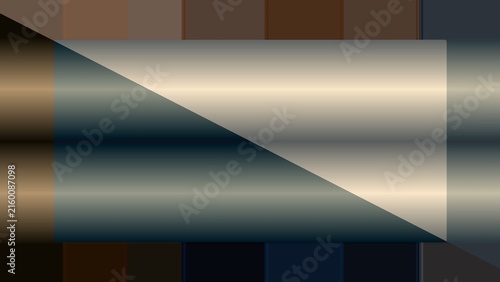 Fotografie Abstract Geometric Metallic Gradient Background With Diagonal Split and Modern M
