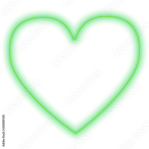 green heart shape