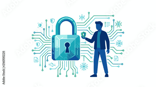 Cybersecurity Data Protection with Digital Lock and Technology
