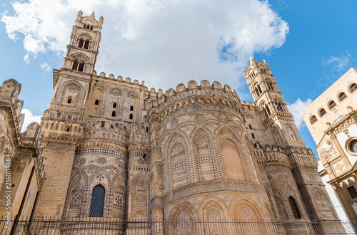 Canvastavla Eastern apses of Palermo Cathedral, the Metropolitan Cathedral Basilica of the A