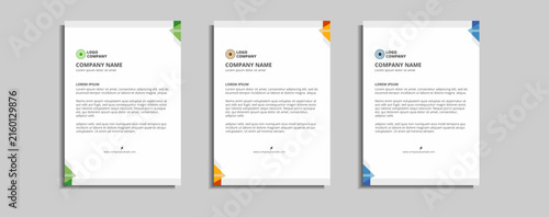 modern corporate letterhead template design