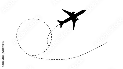 airplane flying in looping