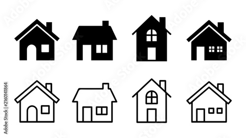 House_icons_grid_design