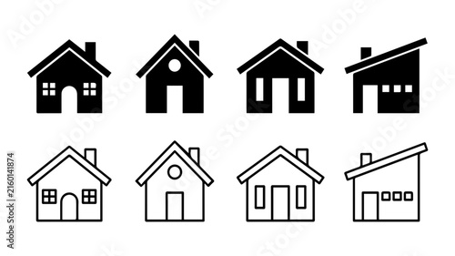 House_icons_grid_design_