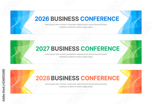 Modern business banner templates with abstract geometric patterns. Perfect for workshops, events, conferences, presentations, or branding projects, combining style and professionalism.