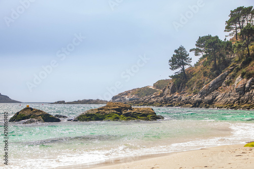 Landscape of cien islands in Galicia