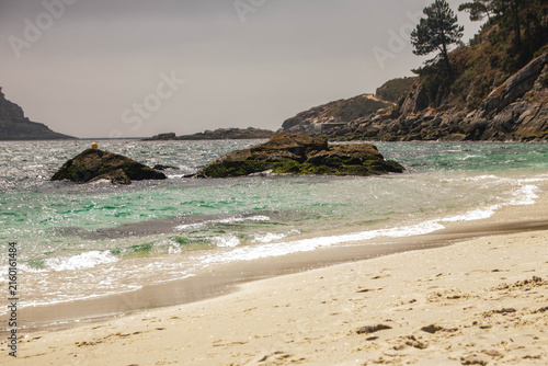 Landscape of cien islands in Galicia