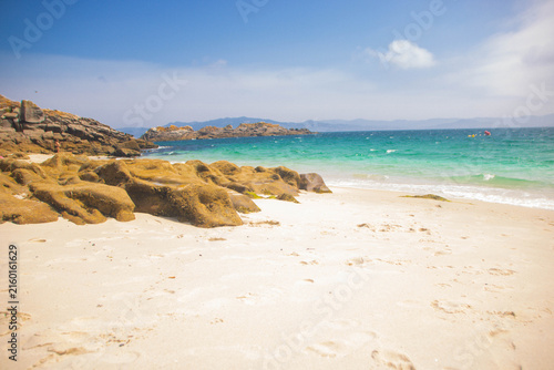 Landscape of cien islands in Galicia