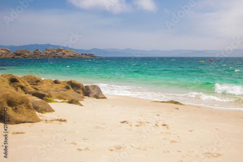 Landscape of cien islands in Galicia