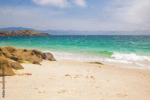 Landscape of cien islands in Galicia