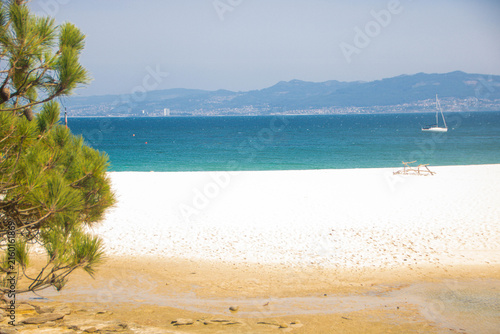 Landscape of cien islands in Galicia