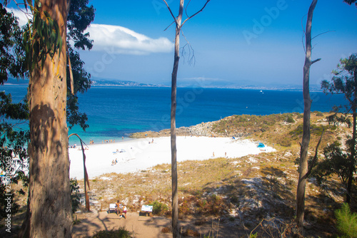 Landscape of cien islands in Galicia