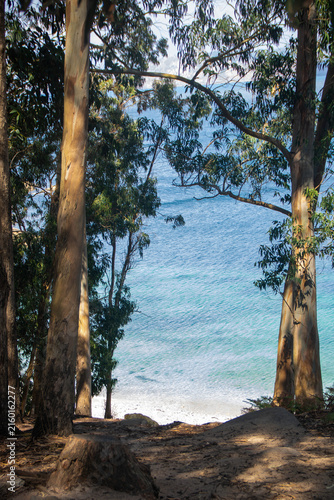 Landscape of cien islands in Galicia